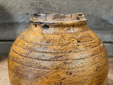 Antique Wooden Vessel