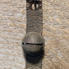 Antique Sleigh Bells on antique leather strap
