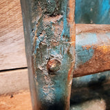 Antique Original Blue Painted Scoop