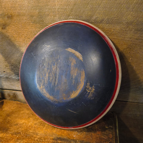 Primitive Out Of Round Wooden Bowl