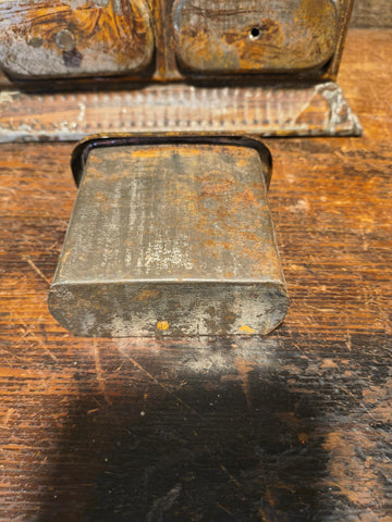 Antique Primitive Metal Spice Cabinet Apothecary
