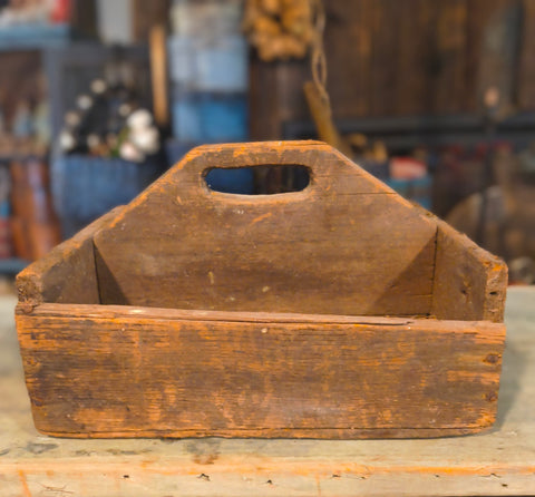 Antique Wooden Tool Caddy