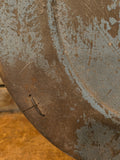 Primitive wooden 12-in plate