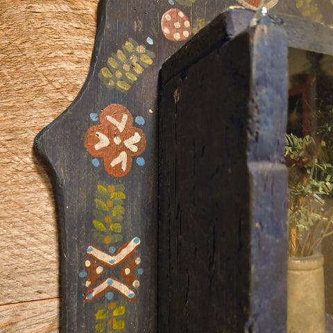 Antique Primitive Wooden Wall Pocket 11.5"