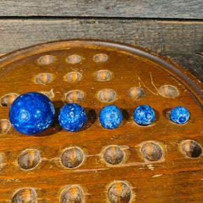 Antique Blue Bennington Marbles (5)