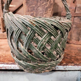 Antique Original Green Basket