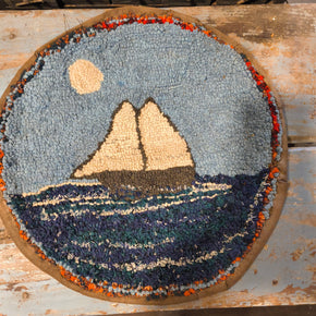 Antique Hand Hooked Rug