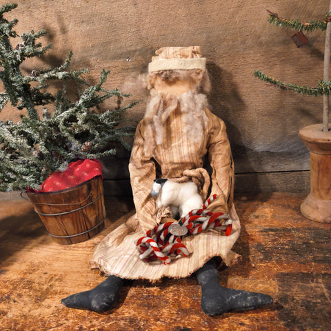 Primitive Handmade Santa