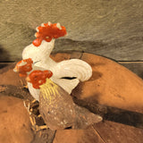 Antique German Putz or Elastolin-Style toy Chickens
