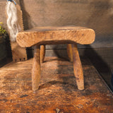 Antique Primitive Wooden Milking Stool