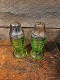 Antique Uranium Salt and Pepper Shakers.