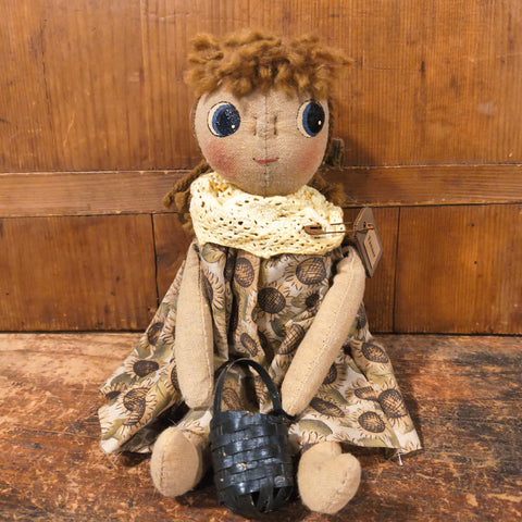 Primitive Cloth Doll 10"
