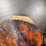 Antique Out Of Round Wooden Bowl.