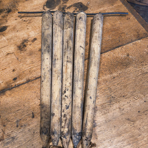 Primitive Faux Tallow Candles 12"