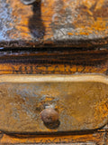 Antique Primitive Metal Spice Cabinet Apothecary
