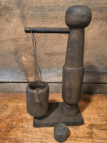 Primitive Make-Do Candle Holder