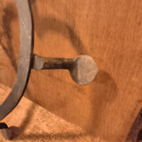 Antique Heart Shaped Hearth Trivet / Kettle  Hand-Forged Wrought Iron