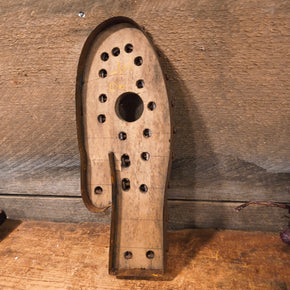 Rare Antique Mitten Form Mold Metal Wood Large Great Form