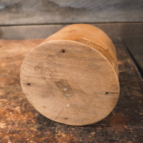 Antique Wooden Turned Salt Container