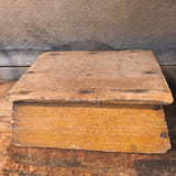 Antique Primitive Wooden Box w/ Original Paint