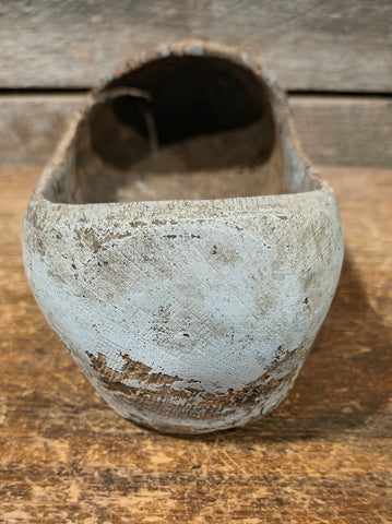 Antique Wooden Lost Sole with Original Blue Paint