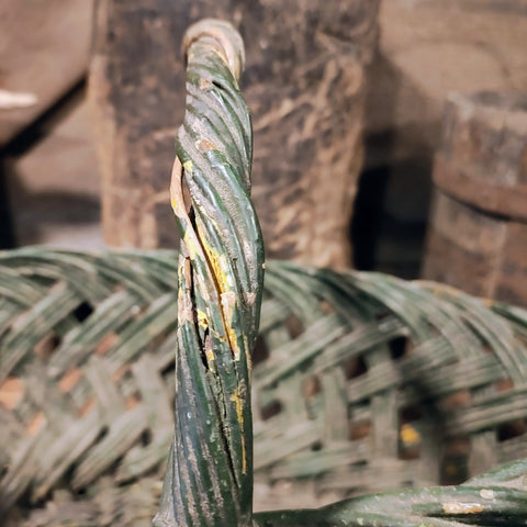 Antique Original Green Basket