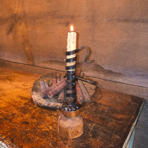 Primitive Courting Candle, 9"