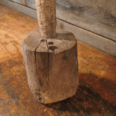 Antique Primitive Wooden Make-Do Lighting