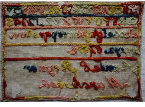 ALPHABET SAMPLER BY ANNIE.E.RAYNER - March 1886