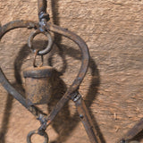 Vintage Metal Heart-Shaped Wind Chime