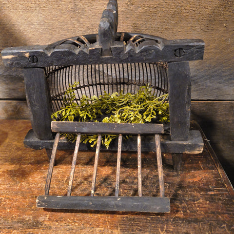 Antique Wooden Bird Cage