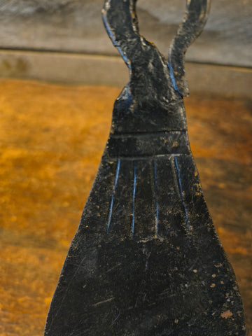 Antique Metal Candle Holder w/ Candle