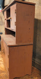 Antique Primitive Wooden Salesman  Step back Cupboard