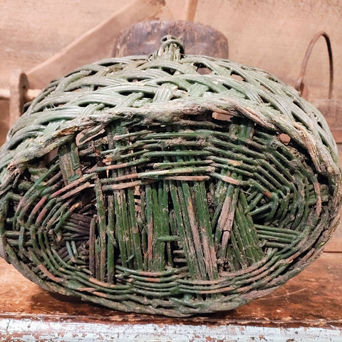 Antique Original Green Basket