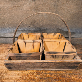Old Primitive Wooden Berry Basket