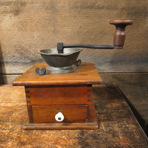 Antique Fooden Counter Top Coffee Grinder