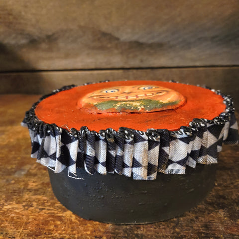 Primitive Wooden Jack-o-Lantern Fall Decor
