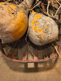 Primitive Tobacco Basket w/ Two Gourds.