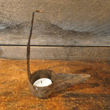 Early Antique forged Iron Primitive Grease Cruise Lamp