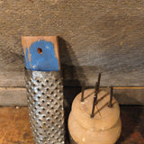 Primitive Make-Do Grater and Biscuit Punch