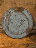 Primitive wooden 12-in plate