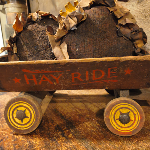 Primitive Vintage Wooden Wagon