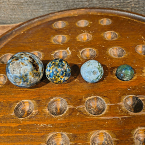 Antique Green Bennington Marbles (4)