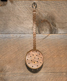 Vintage Handmade Hammered Copper Skimmer Strainer 15.25"L x 5"W