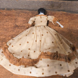 Antique German Flat Top China Head Doll 9"