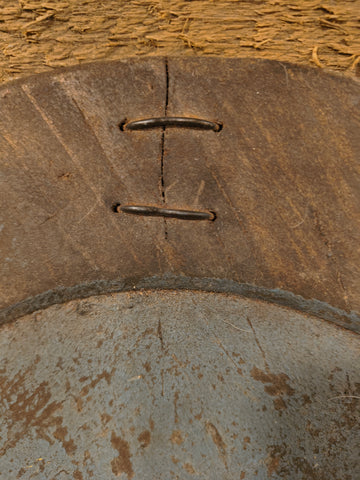 Primitive wooden 12-in plate