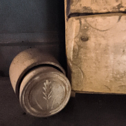 Primitive Wooden Wheat Butter Mold