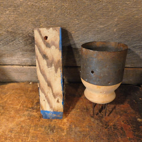 Primitive Make-Do Grater and Biscuit Punch