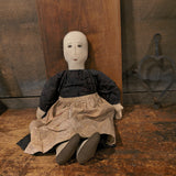 Primitive Vintage Stuffed Doll 19"