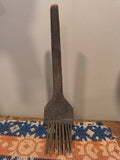 Antique Flax Comb w/ flax